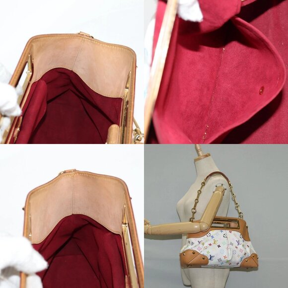 LOUIS VUITTON Monogram Multicolor Judy MM Bag 2Way White M40255 LV Auth 127584V - Picture 14 of 15